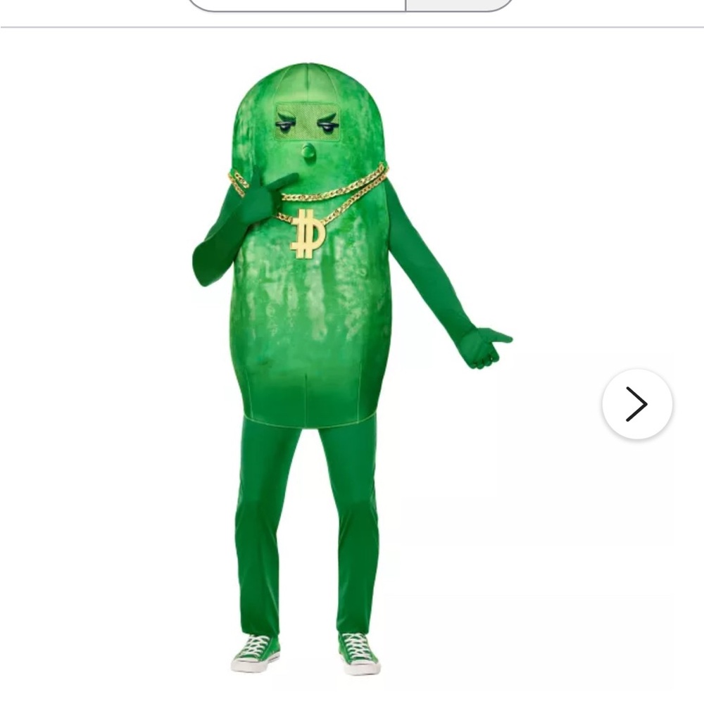 Green Pickle Kids Costume